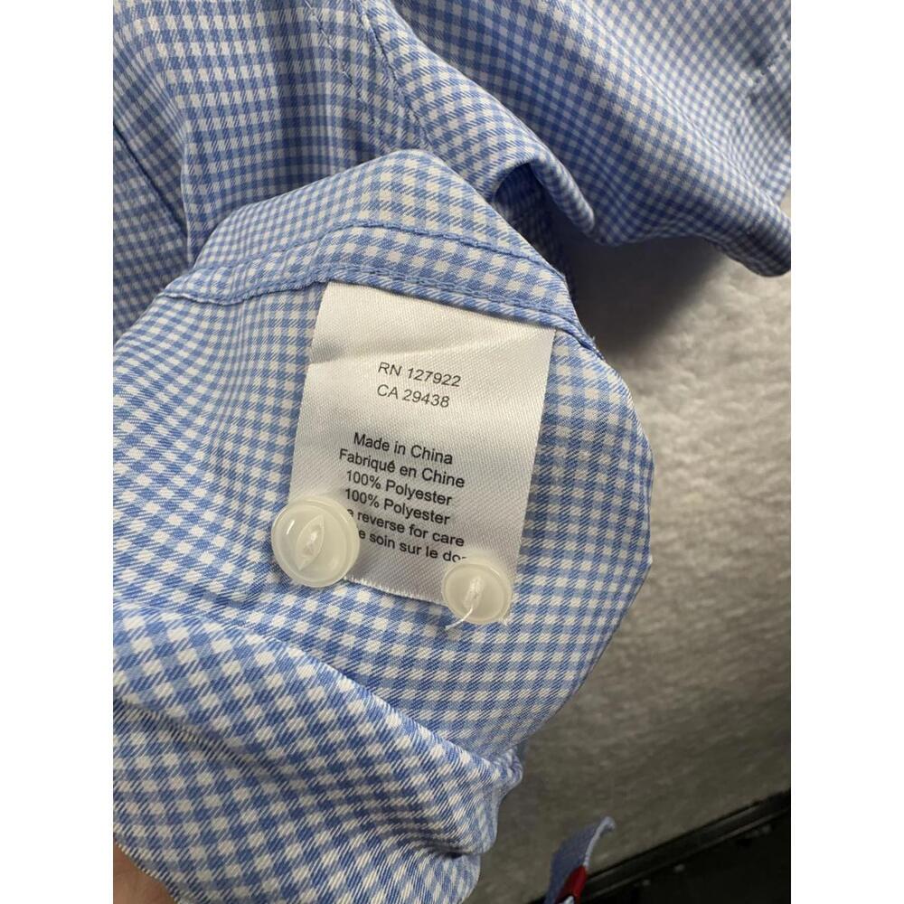 Mountain Khakis Mens Large Blue Plaid Lightweight UPF Short Sleeve Button Up - Picture 5 of 7